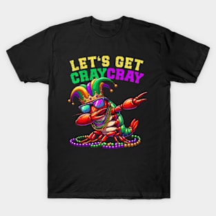 Dabbing Crawfish Costume Kids Boys Men Mardi Gras T-Shirt